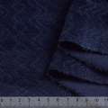 Пальтова тканина з ворсом стриженим ялинка зигзаг синя темна, ш.150 оптом