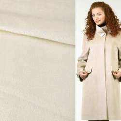 Пальтова тканина з ворсом біла, ш.160