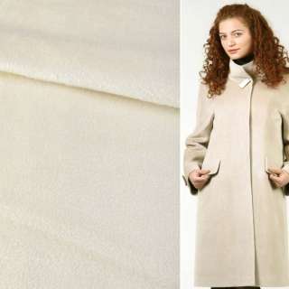 Пальтова тканина з ворсом біла, ш.160 оптом