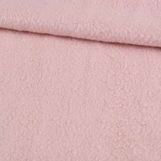 Пальтовая ткань с ворсом стриженым розовая, ш.150 оптом