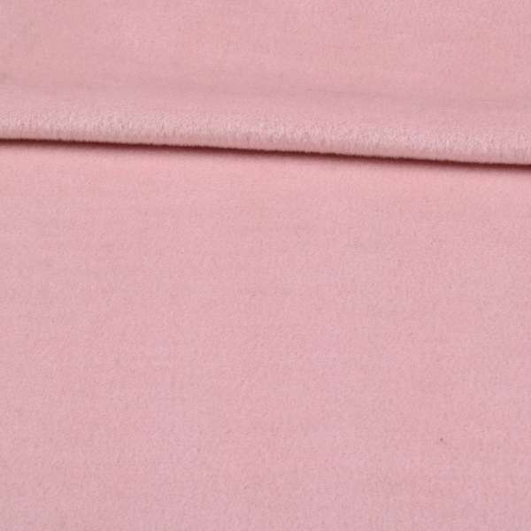 Пальтова тканина з ворсом рожева світла ш.150 оптом