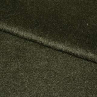 Пальтовая ткань с ворсом зеленая темная, ш.150 оптом
