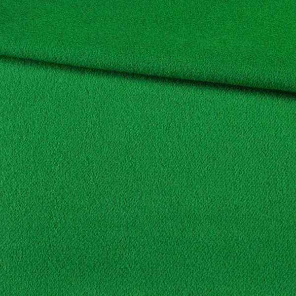 Полушерсть пальтовая с ворсом зеленая, ш.155 оптом
