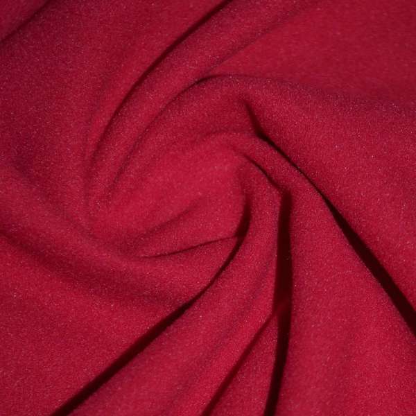 Пальтова тканина на трикотажній основі червона, ш.156 оптом