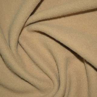 Пальтова тканина на трикотажній основі бежева, ш.154 оптом