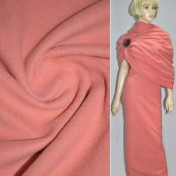 Пальтова тканина на трикотажній основі коралово-рожева, ш.157