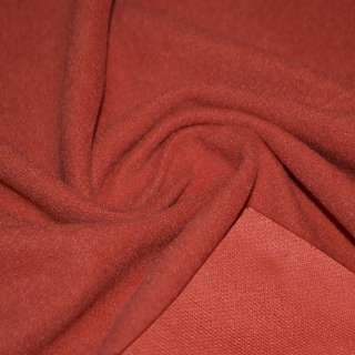 Пальтова тканина на трикотажній основі теракотово-червона, ш.150 оптом