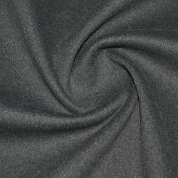 Пальтова тканина на трикотажній основі сіра асфальт, ш.160
