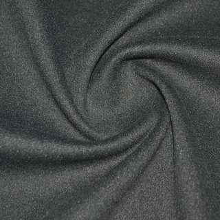 Пальтова тканина на трикотажній основі сіра асфальт, ш.160 оптом