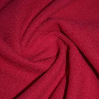 Пальтовая ткань на трикотажной основе вишневая, ш.150 оптом