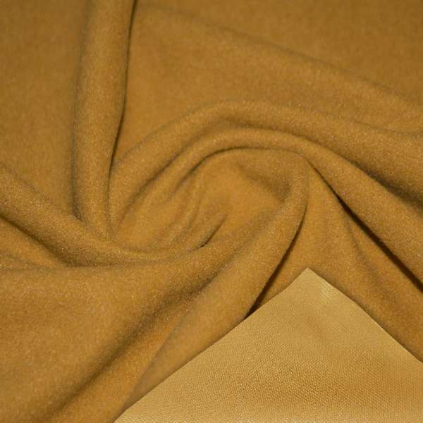 Пальтова тканина на трикотажній основі мандаринова темна, ш.158 оптом