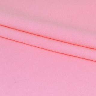 Пальтова тканина на трикотажній основі рожева, ш.155 оптом