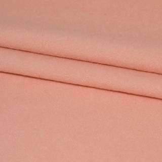 Пальтовая ткань на трикотажной основе розово-персиковая, ш.160 оптом