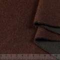 Пальтовый трикотаж двухслойный коричневый темный,ш.150 оптом