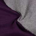 Пальтовый трикотаж двухсторонний фиолетовый/серый, ш.150 оптом