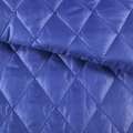 Ткань плащевая стеганая блестящая ромбы 4,5х4,5 см синяя, ш.150 оптом