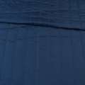 Тканина плащова стьобана матова смужка 5 см синя темна, ш.145 оптом