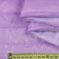 Ткань плащевая стеганая на подкладке полоска 5см сиреневая, ш.150 оптом