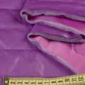 Ткань плащевая стеганая на подкладке полоска 5см лиловая, ш.150 оптом