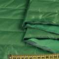 Ткань плащевая стеганая на подкладке полоска 5см зеленая, ш.150 оптом