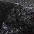 Тканина плащова стьобана ромби 3х3 см чорна, ш.150 оптом