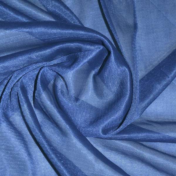 Ткань подкладочная трикотажная синяя, ш.150 оптом
