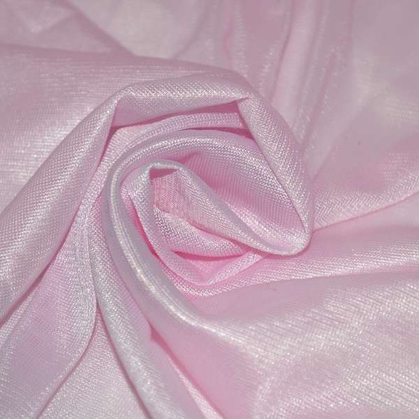 Ткань подкладочная трикотажная бледно-розовая ш.150 оптом
