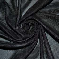 Тканина підкладкова трикотажна чорна ш.155
