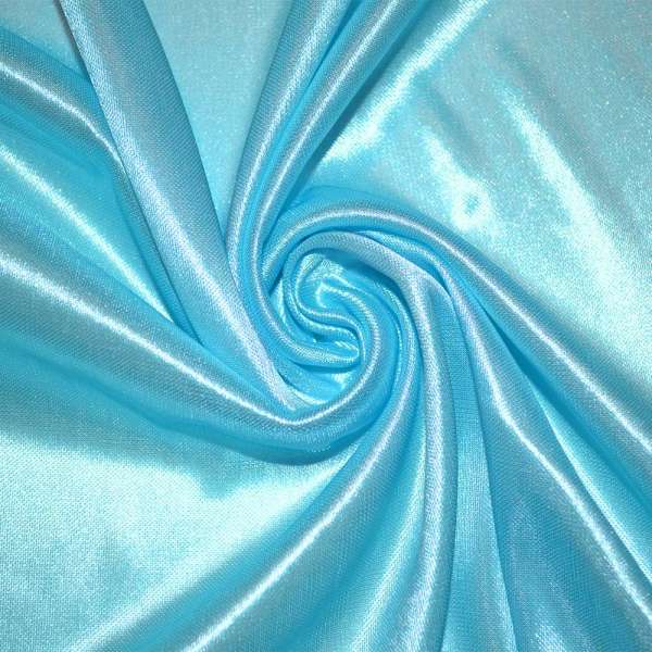 Ткань подкладочная трикотажная голубая ш.158 оптом