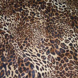 Поплін Діллон бежевий темний з чорним принт леопард ш.150 оптом