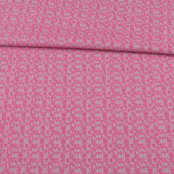 Рогожка костюмная розово-серая ш.150 оптом
