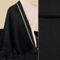 Рогожка букле костюмная черная, ш.150 оптом