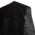 Рогожка букле костюмная черная, ш.150 оптом