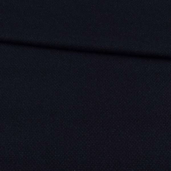 Рогожка костюмна вовняна синя темна ш.145 оптом