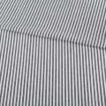 Сорочкова тканина в смужку 4 мм чорну, білу, ш.145 оптом