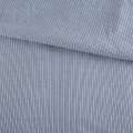 Сорочкова тканина в смужку сіро-блакитну, біла, ш.140 оптом