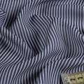 Сорочкова тканина в смужку 2мм синю, сіру, ш.150 оптом