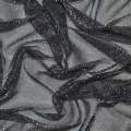 Трикотаж чорний зі срібною метанітью ш.110 оптом