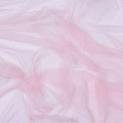 Сетка мягкая тонкая пастельно-розовая, ш.165