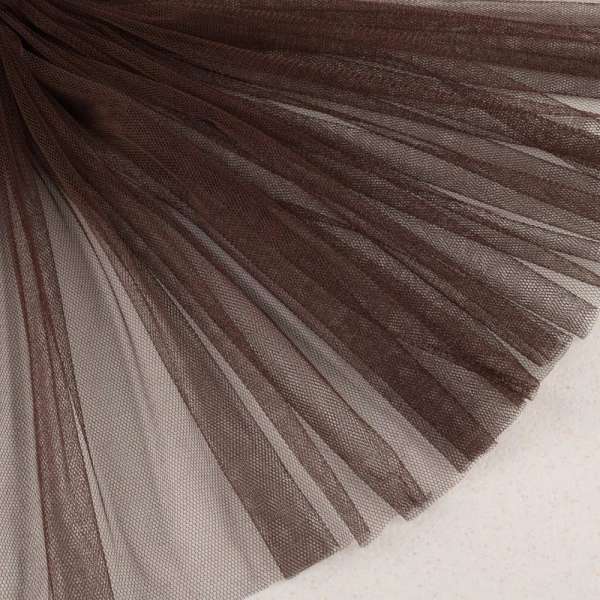 Сетка мягкая тонкая коричневая темная ш.160 оптом