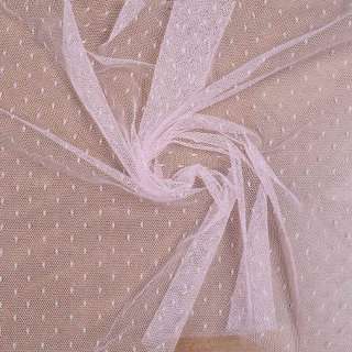 Сетка мушка мелкая молочно-розовая, ш.160 оптом