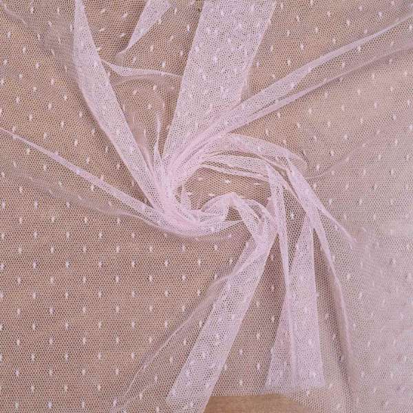 Сетка мушка мелкая молочно-розовая, ш.160 оптом