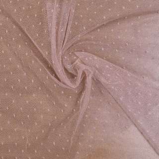 Сетка мушка мелкая розово-коричневая светлая, ш.160 оптом