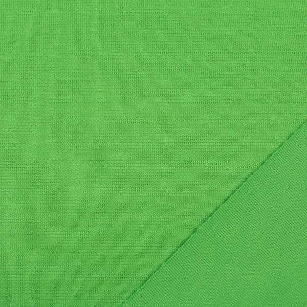 Трикотаж костюмний двосторонній зелений, ш.150 оптом