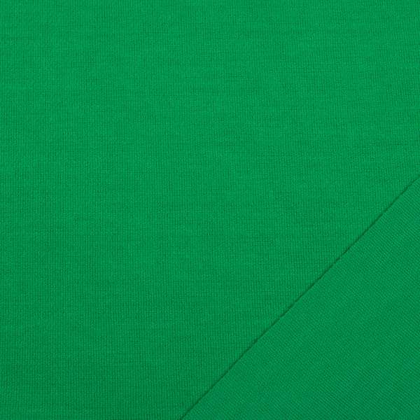 Трикотаж костюмный двухсторонний зеленый яркий, ш.150 оптом