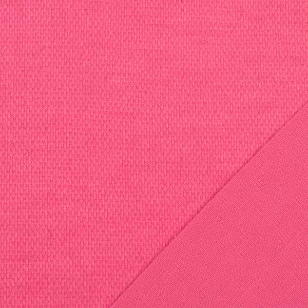 Трикотаж костюмний двосторонній рожевий яскравий, ш.150 оптом