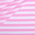Трикотаж с вискозой в полоски 9мм белые и розовые ш.170 оптом