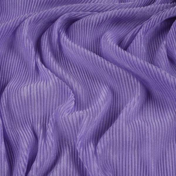 Трикотаж гофре фіолетовий світлий ш.160 (продається в натягнутому вигляді) оптом