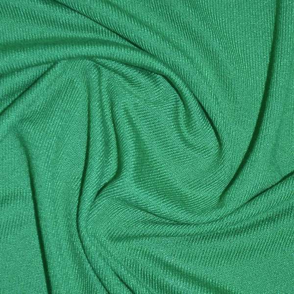 Трикотаж акриловый зеленый яркий ш.170 оптом