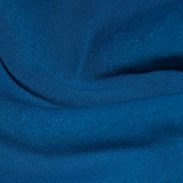 Трикотаж на флисе синий ш.160 оптом